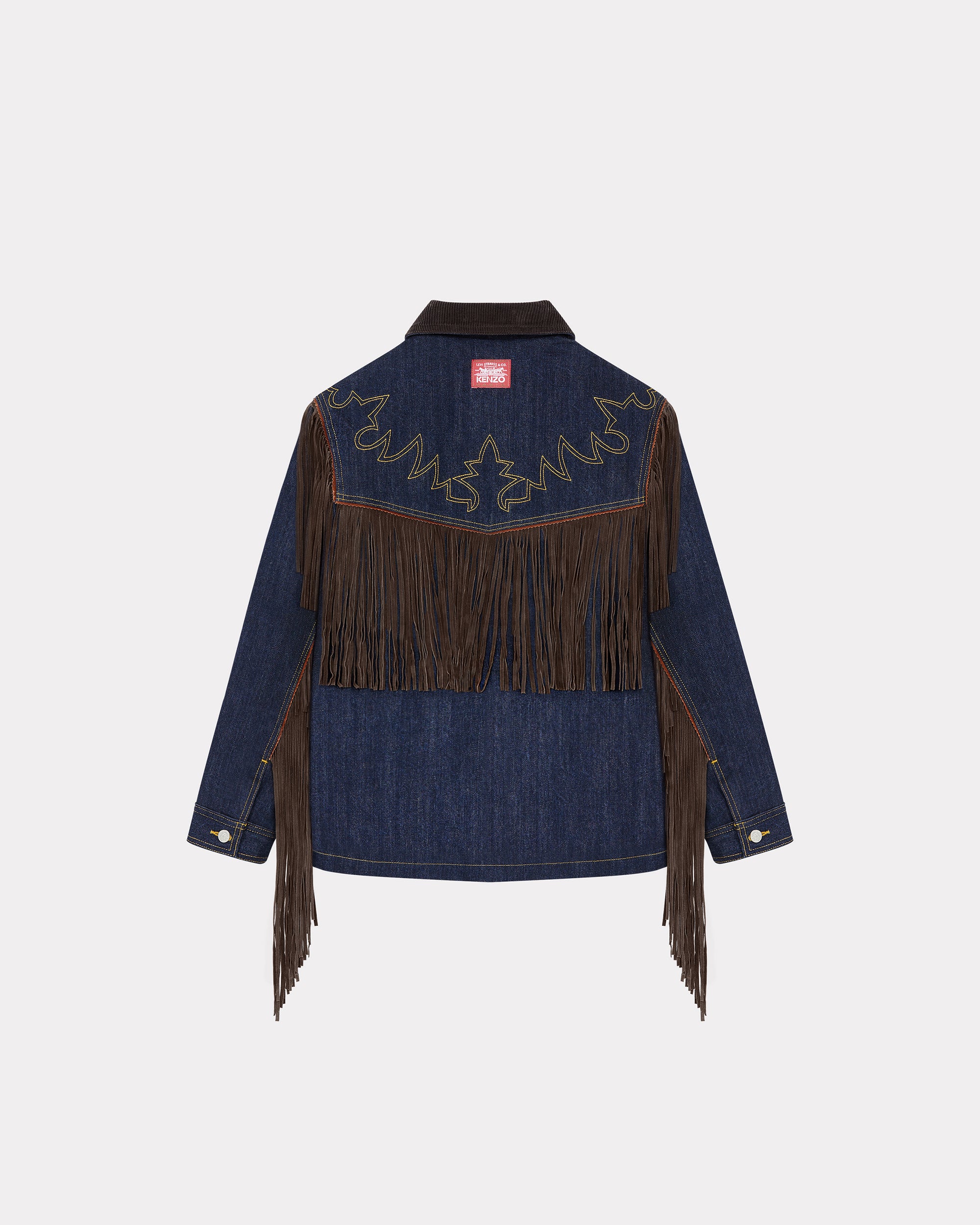 Veste à franges genderless en denim Kenzo x LEVI'S® - Rinse Blue Denim