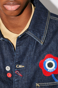 Veste workwear en denim "Kenzo Target" - Rinse Blue Denim