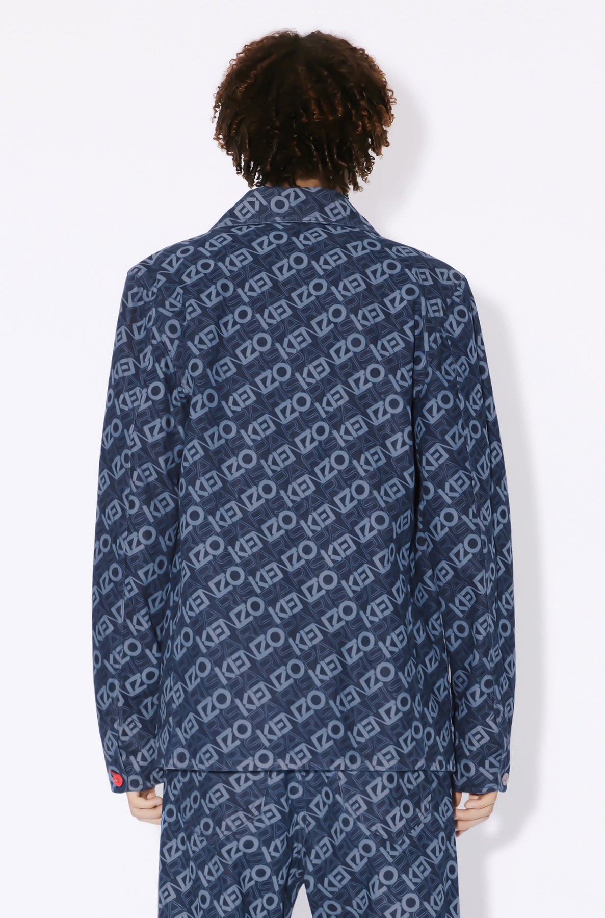 Monogram workwear jacket in denim - Rinse Blue Denim
