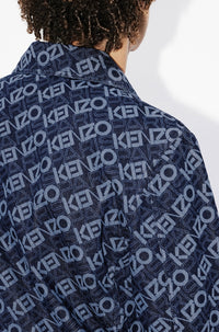 Monogram workwear jacket in denim - Rinse Blue Denim