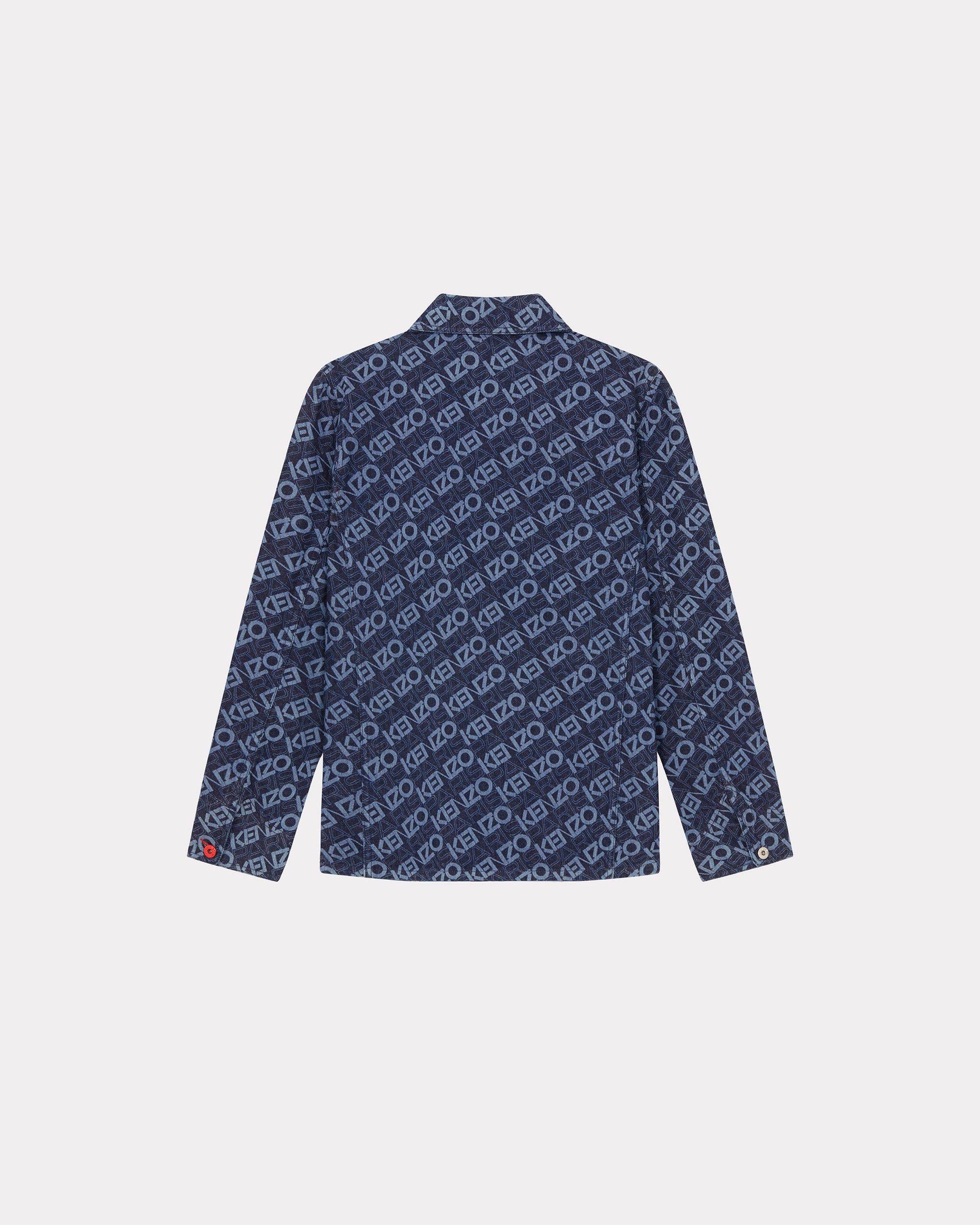 Monogram denim workwear jacket - Rinse Blue Denim