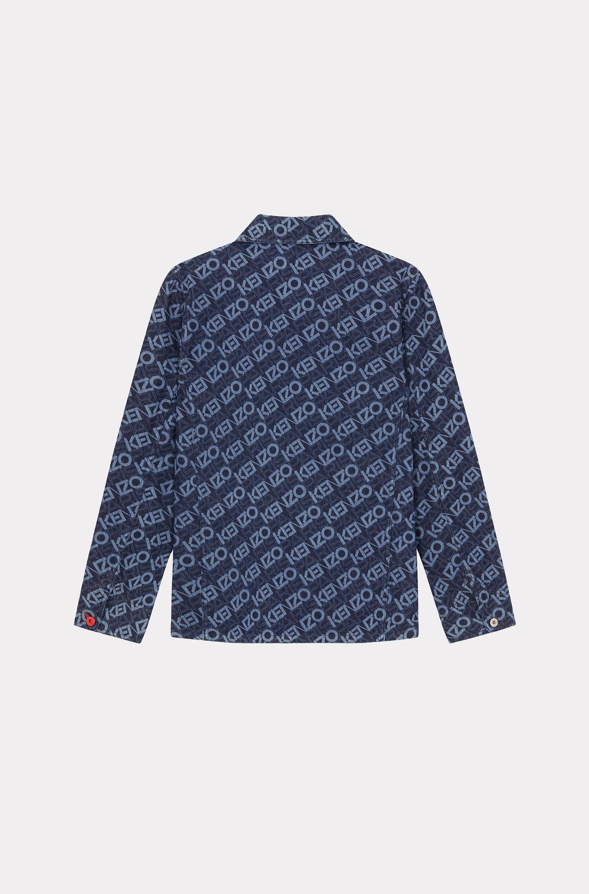 Monogram workwear jacket in denim - Rinse Blue Denim