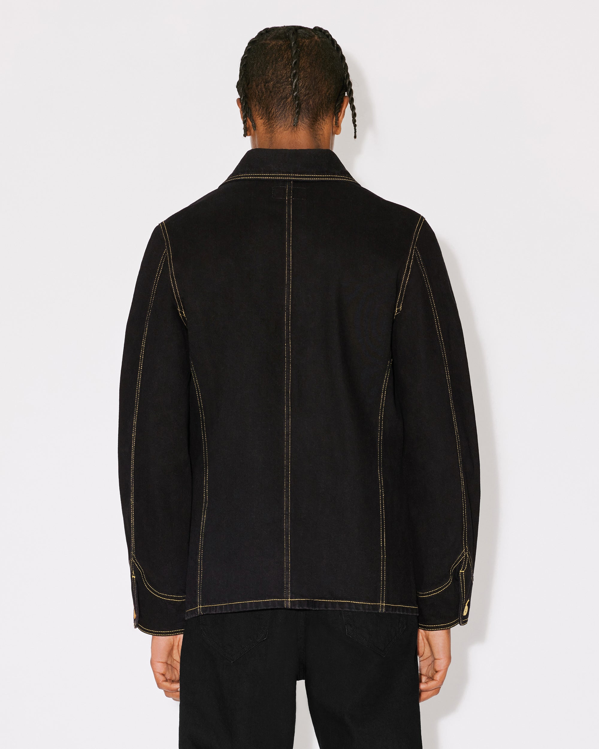 Veste workwear "Kenzo Archive Logo" en denim - Rinse Black Denim