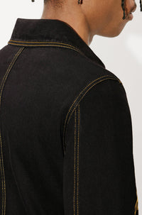 Veste workwear "Kenzo Archive Logo" en denim - Rinse Black Denim