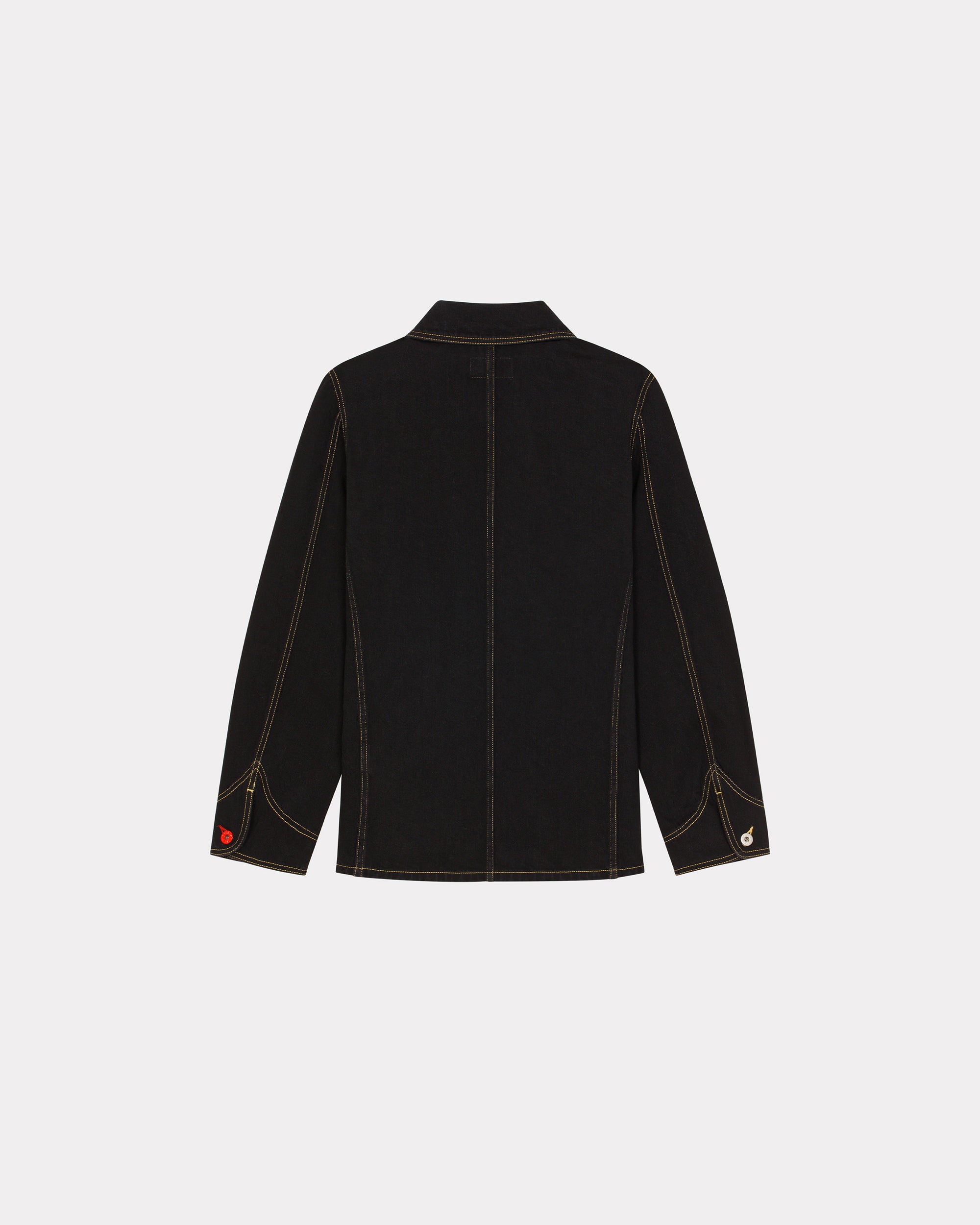 Veste workwear "Kenzo Archive Logo" en denim - Rinse Black Denim