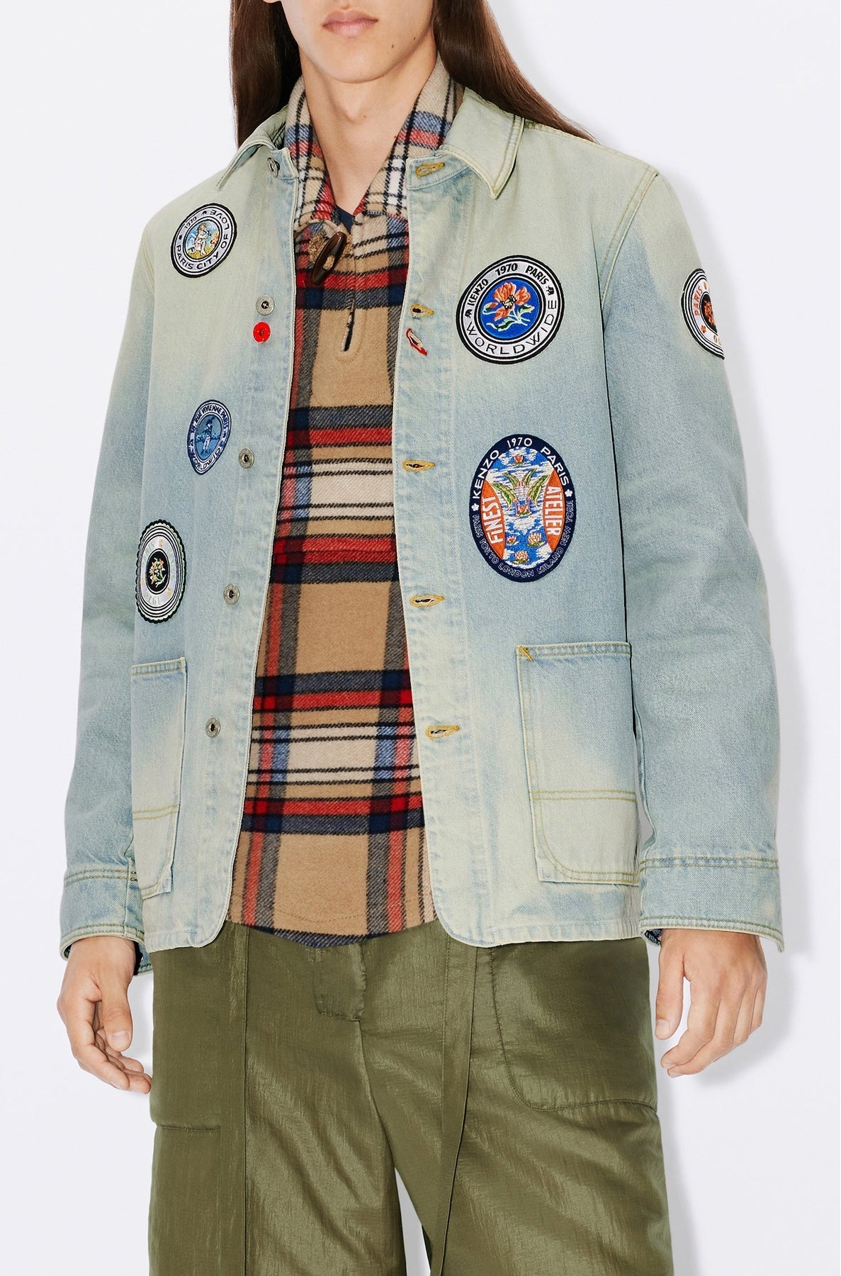 Veste "Kenzo Travel" en denim - Medium Stone Blue