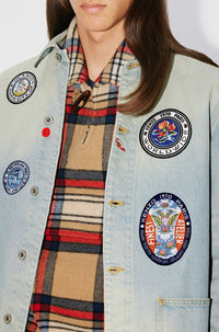 Veste "Kenzo Travel" en denim - Medium Stone Blue