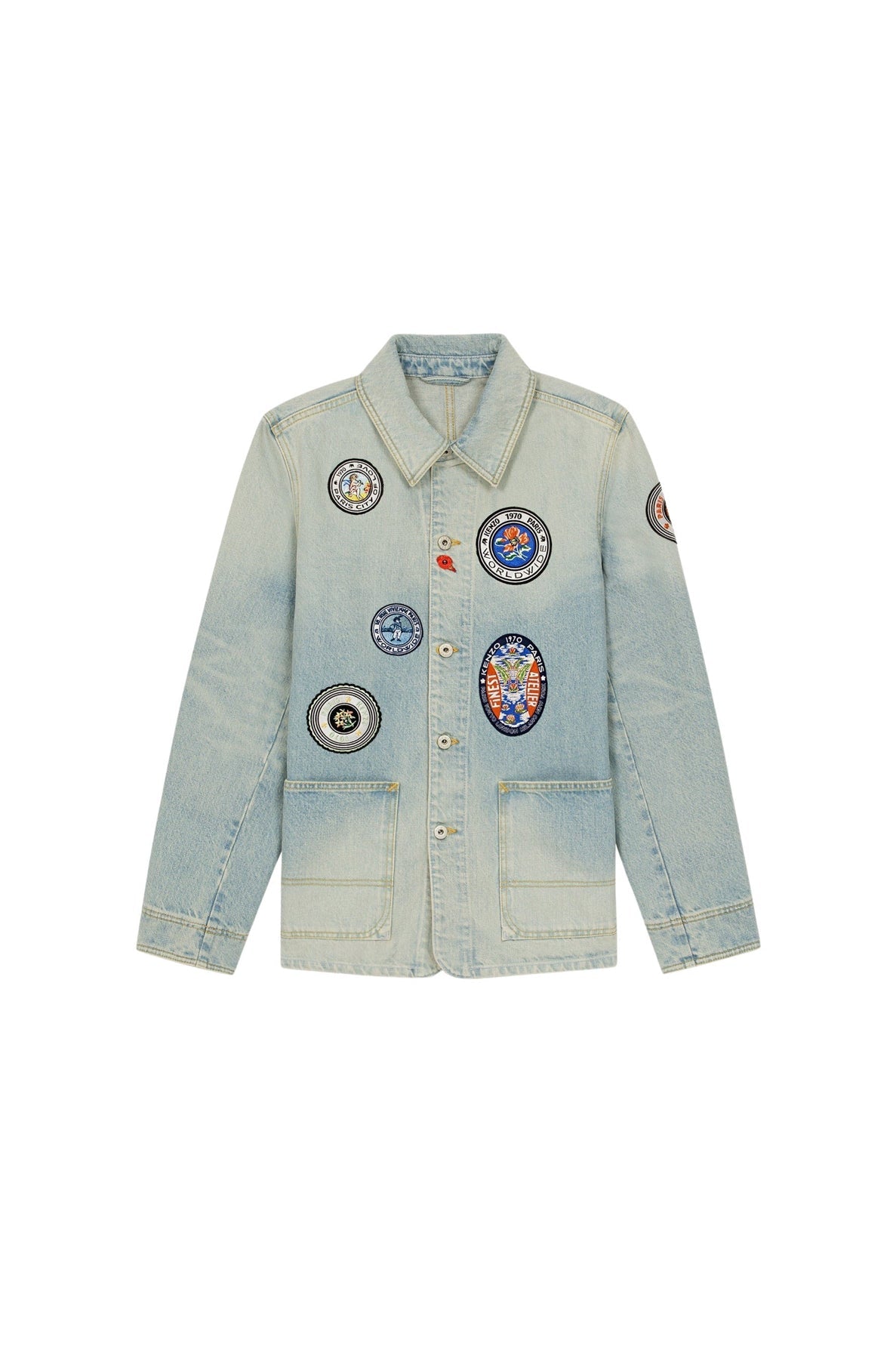 Veste "Kenzo Travel" en denim - Medium Stone Blue