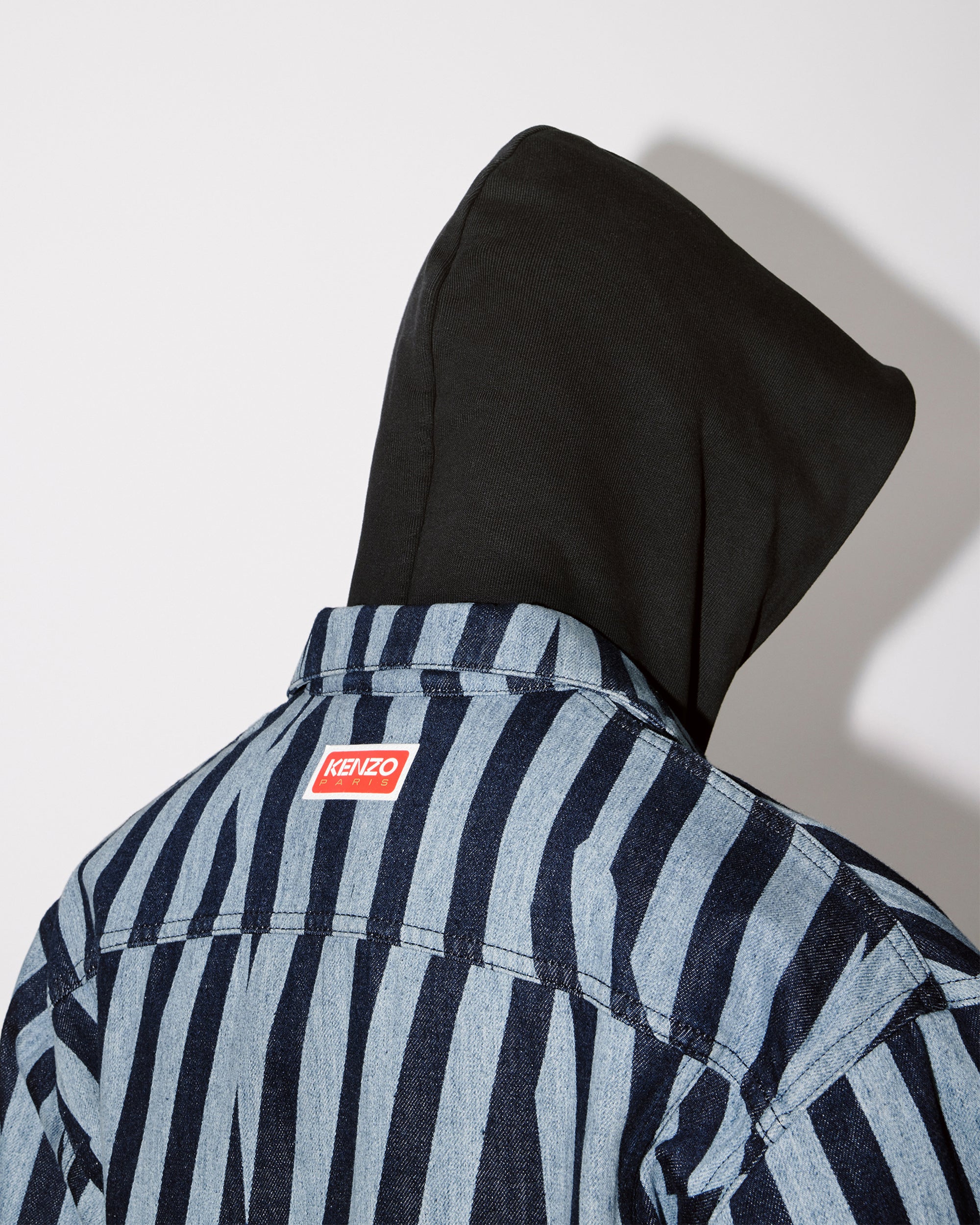Kenzo Dazzle Stripe Trucker Jacket - Rinse Blue Denim