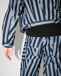 Kenzo Dazzle Stripe Trucker Jacket - Rinse Blue Denim