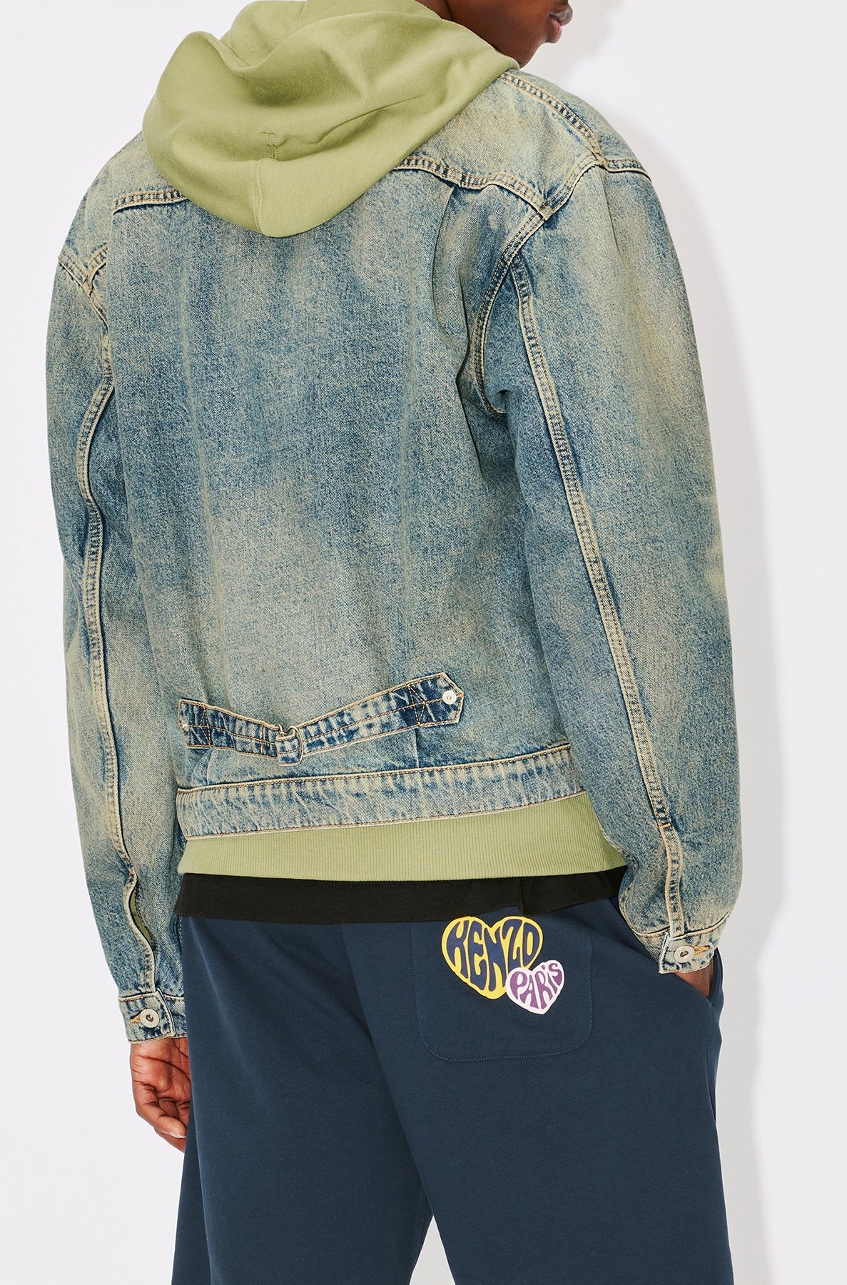 Denim trucker jacket - Stone Bl Dirty Blue Denim