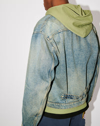 Denim trucker jacket - Stone Bl Dirty Blue Denim