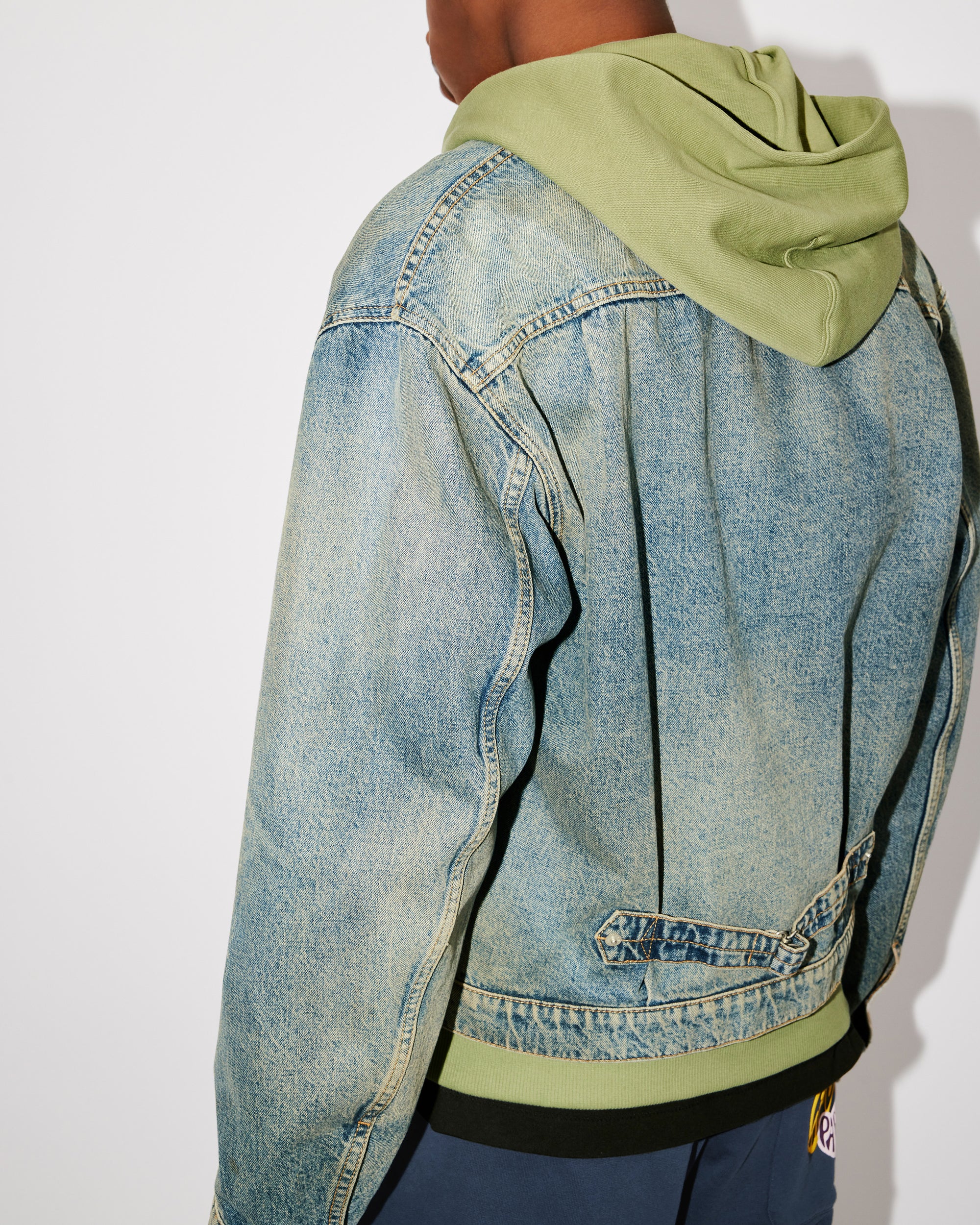 Denim trucker jacket - Stone Bl Dirty Blue Denim
