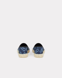 Espadrilles plates Logo en denim - Rinse Blue