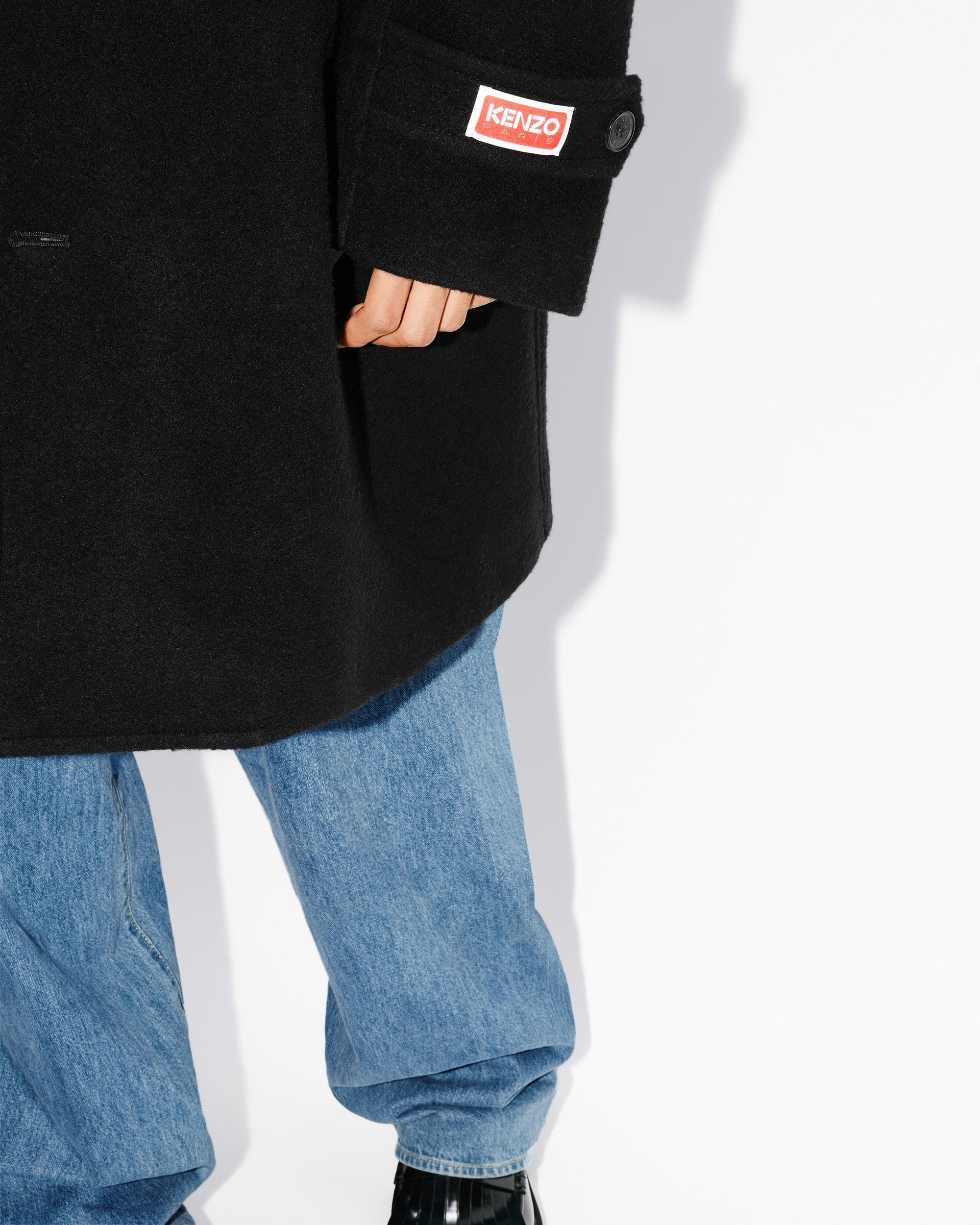 Manteau en laine - Black