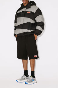 Doudoune à capuche "Kenzo Dazzle Stripe" - Black