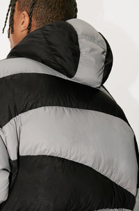 Doudoune à capuche Kenzo Dazzle Stripe - Black