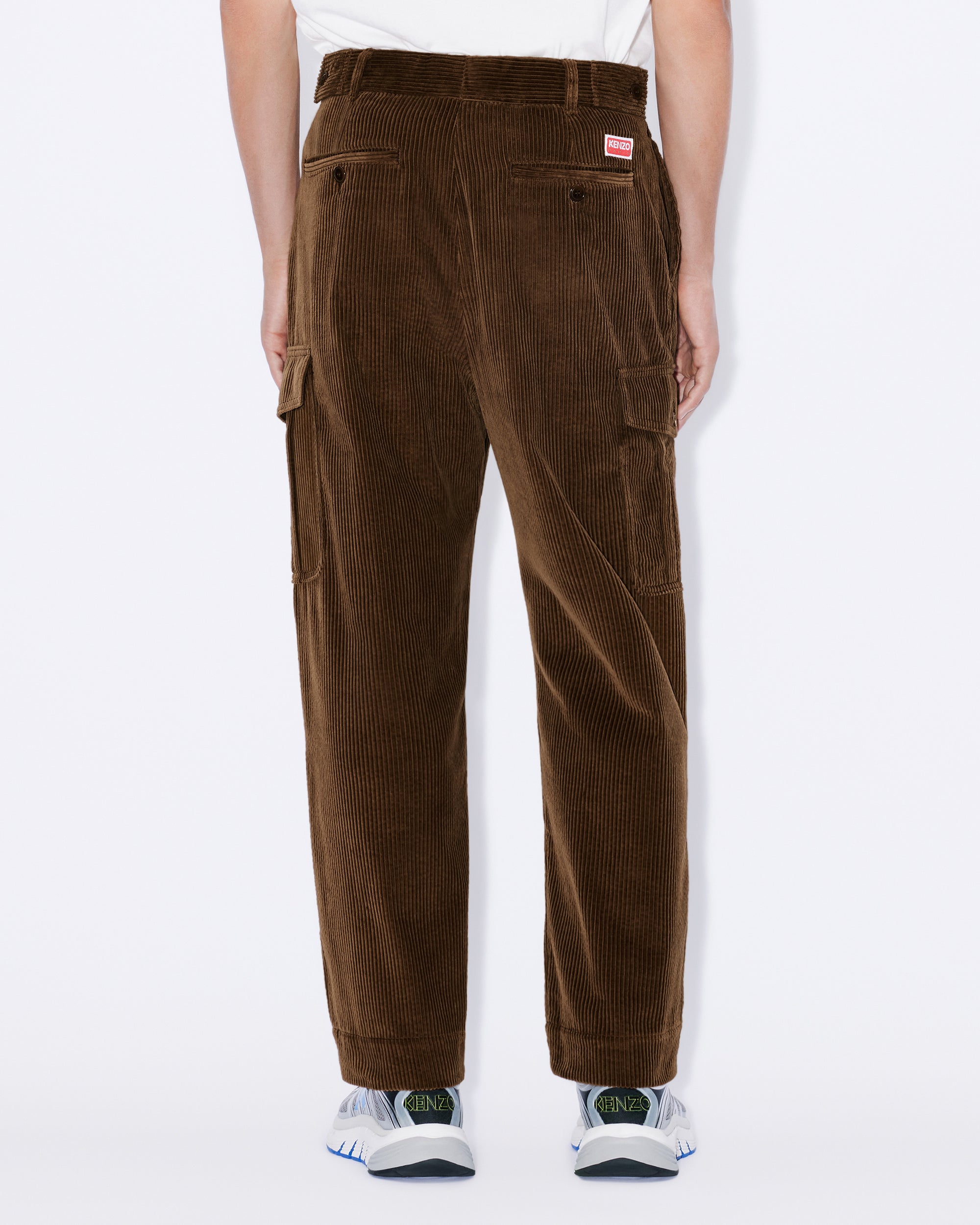 Pantalon cargo en velours - Dark Brown
