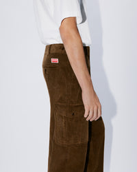 Pantalon cargo en velours - Dark Brown