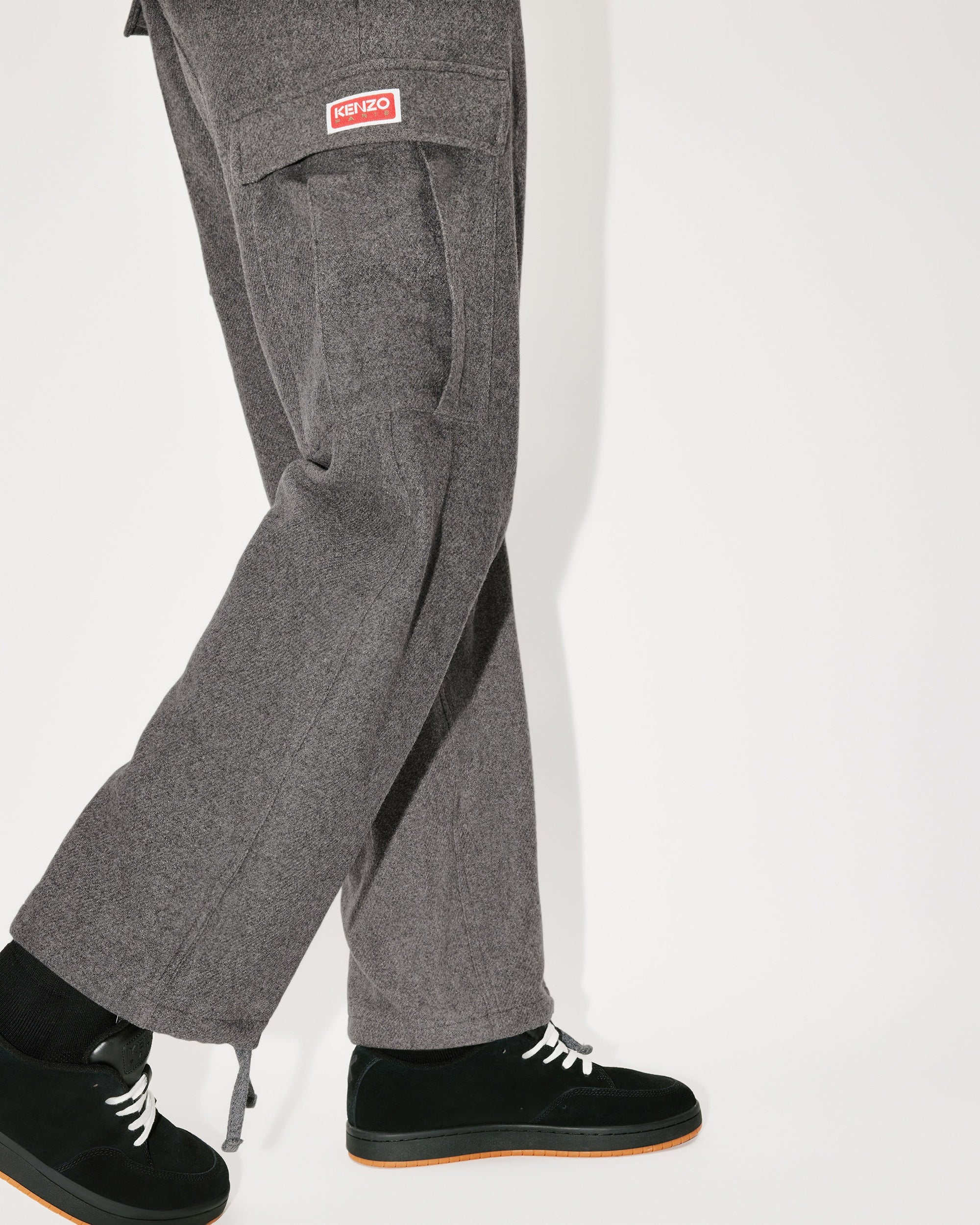 Pantalon cargo en laine - Stone Grey
