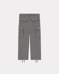 Pantalon cargo en laine - Stone Grey