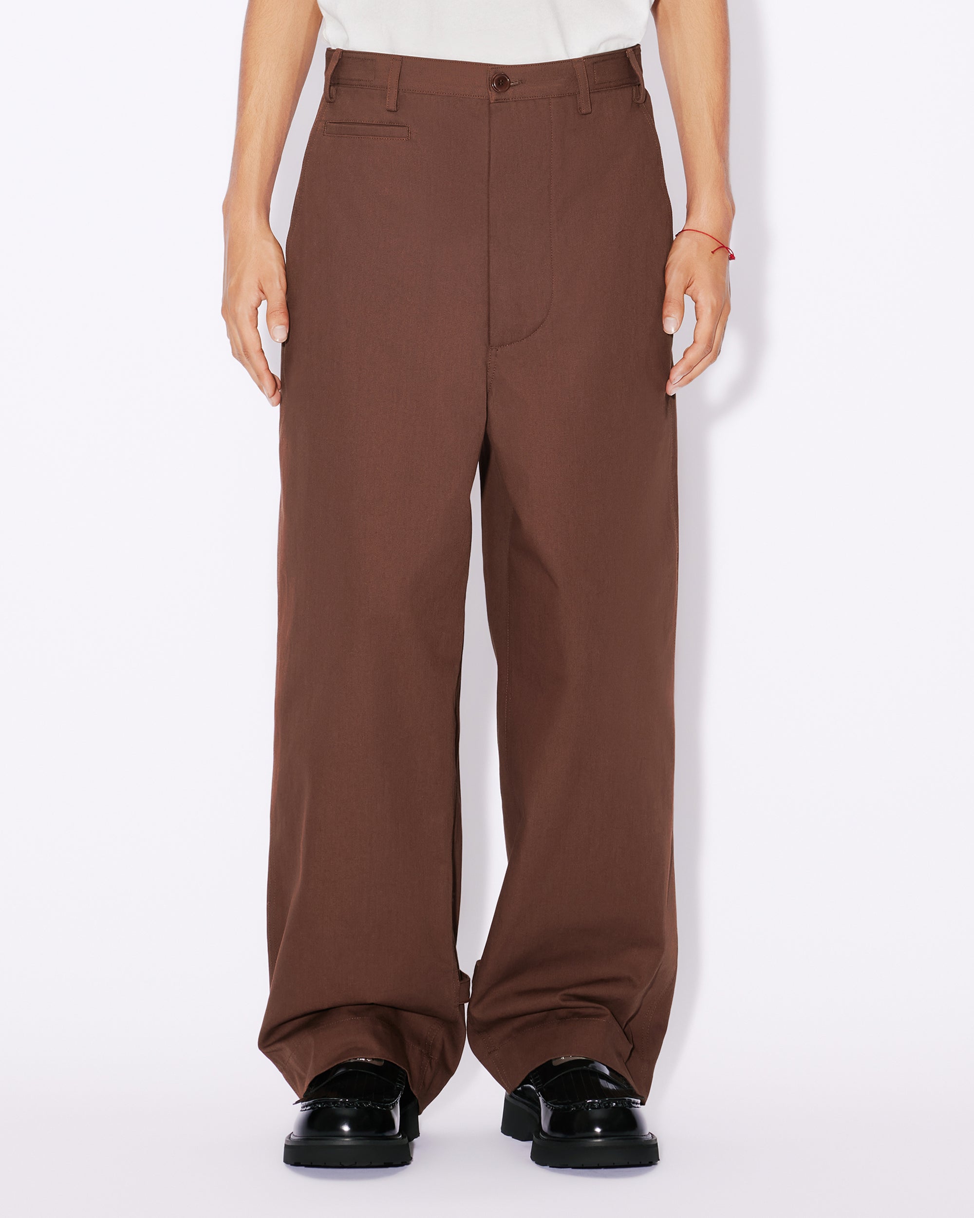 Pantalon droit oversize - Dark Brown