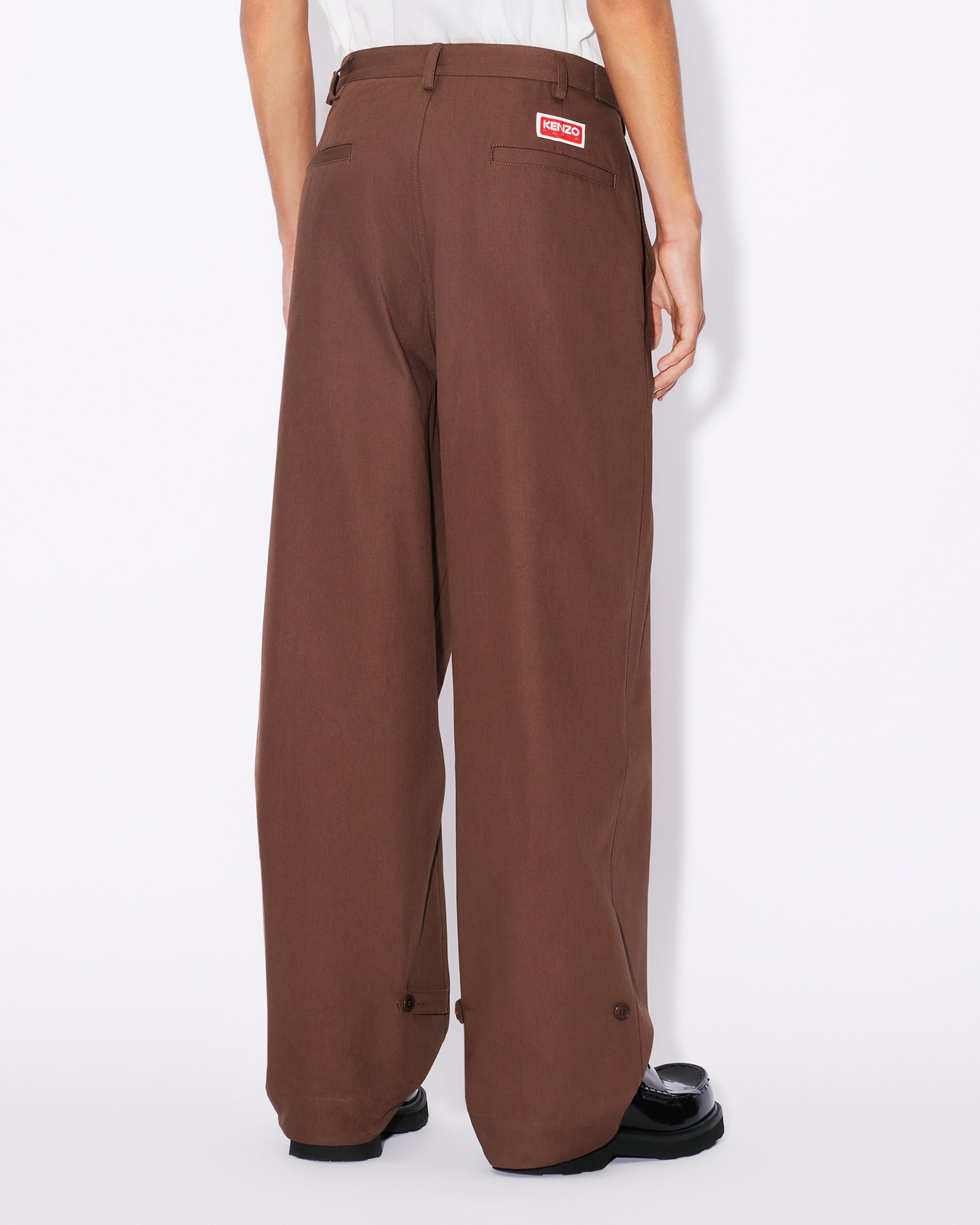 Pantalon droit oversize - Dark Brown