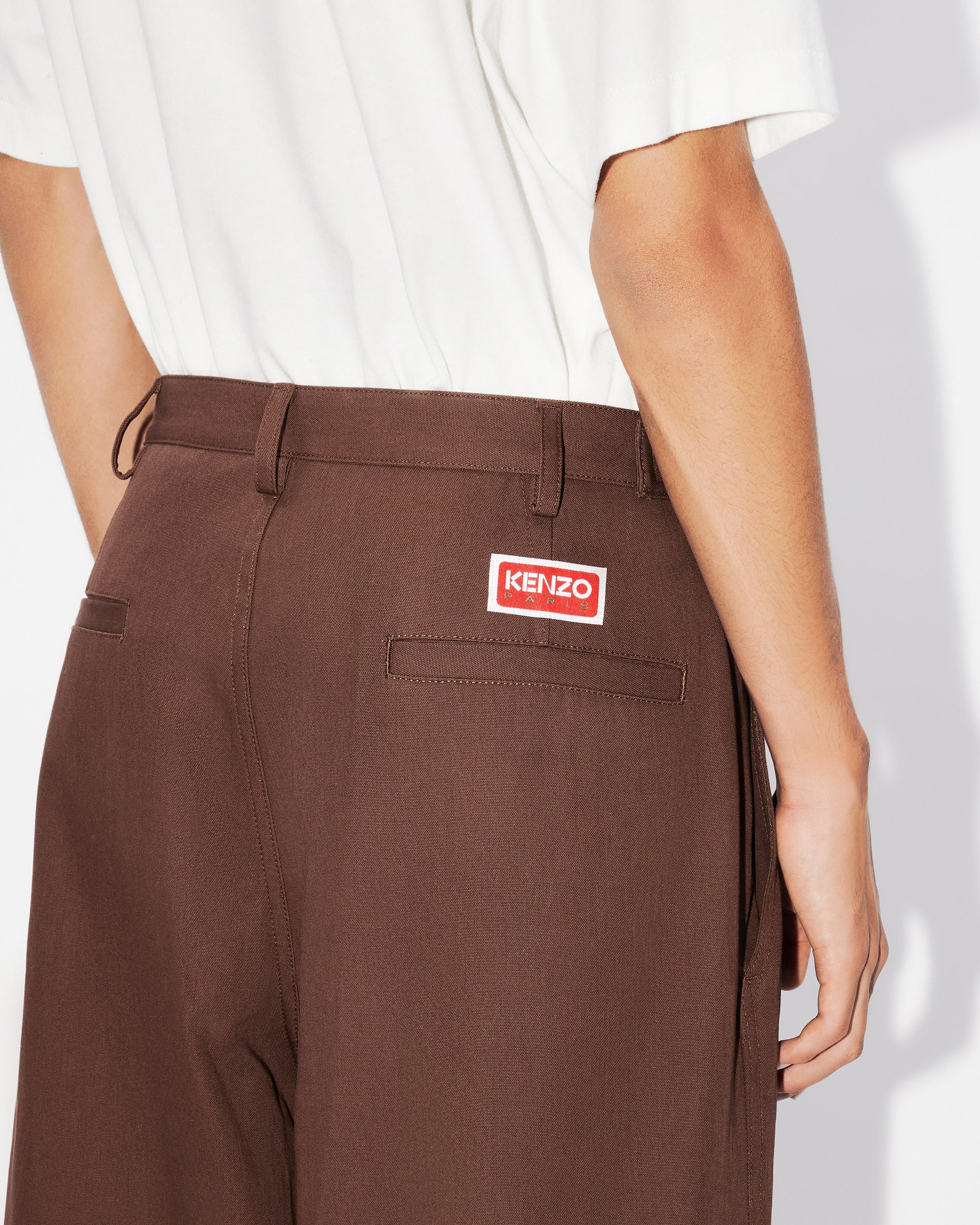 Pantalon droit oversize - Dark Brown