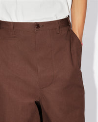 Pantalon droit oversize - Dark Brown