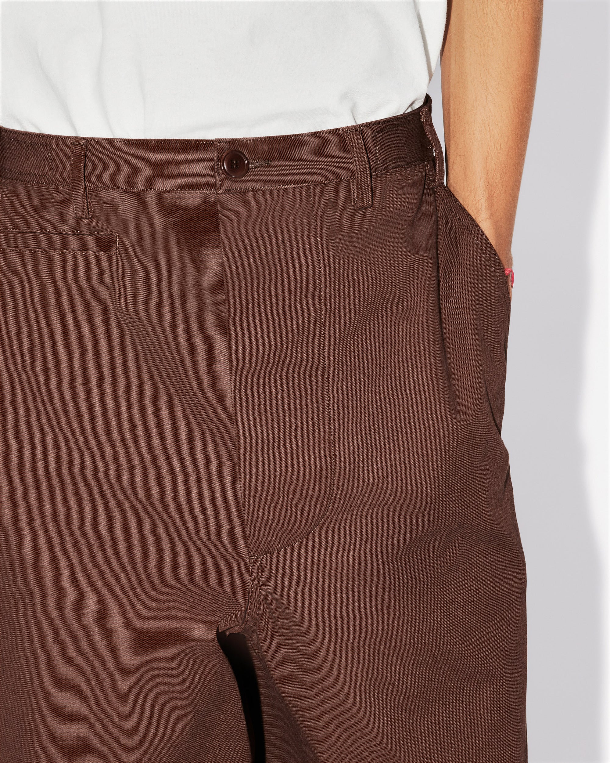 Pantalon droit oversize - Dark Brown