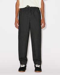 Pantalon cargo à carreaux en laine - Anthracite