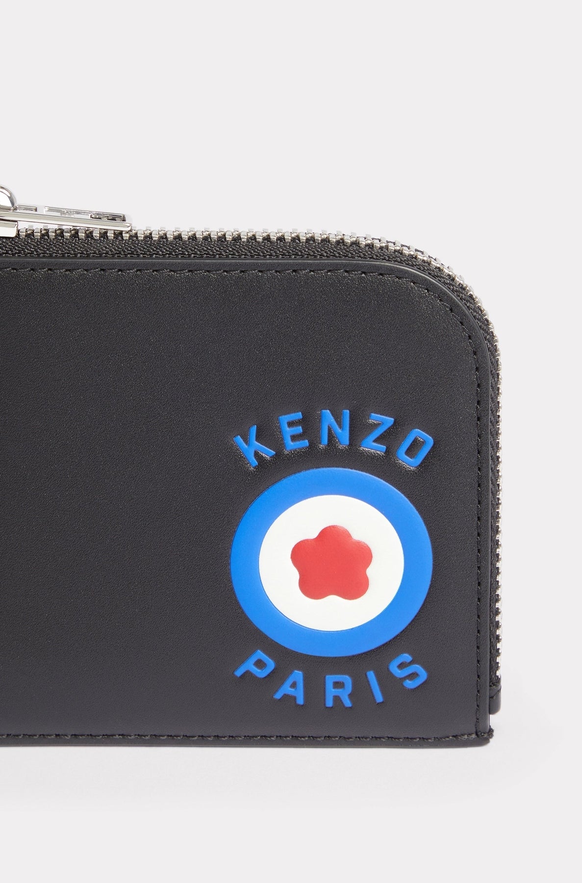 Kenzo Target zipped leather wallet - Black