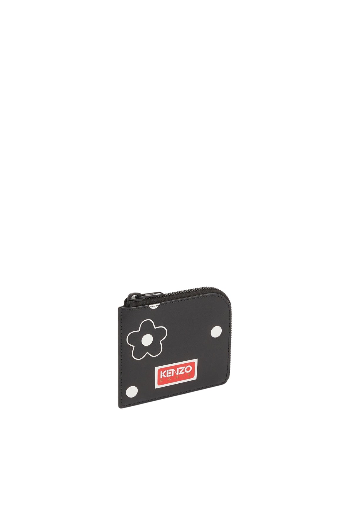 Porte-monnaie "Kenzo Stamp" en cuir - Black