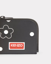 Porte-monnaie "Kenzo Stamp" en cuir - Black