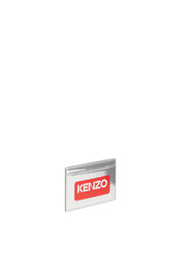 Porte-cartes "Kenzo Paris" en cuir - Silver
