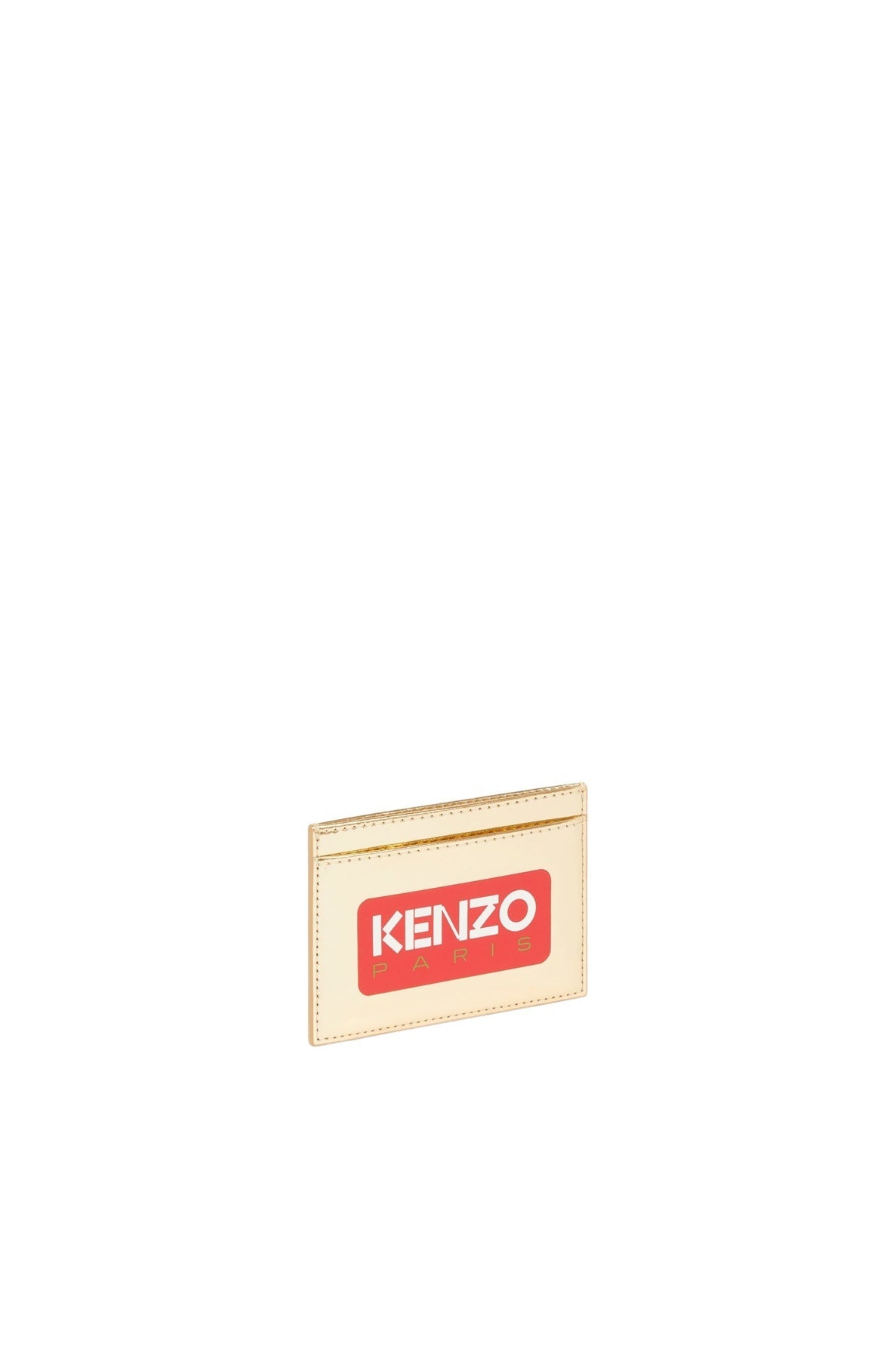 Porte-cartes "Kenzo Emboss" en cuir - Gold