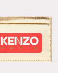 Porte-cartes "Kenzo Emboss" en cuir - Gold