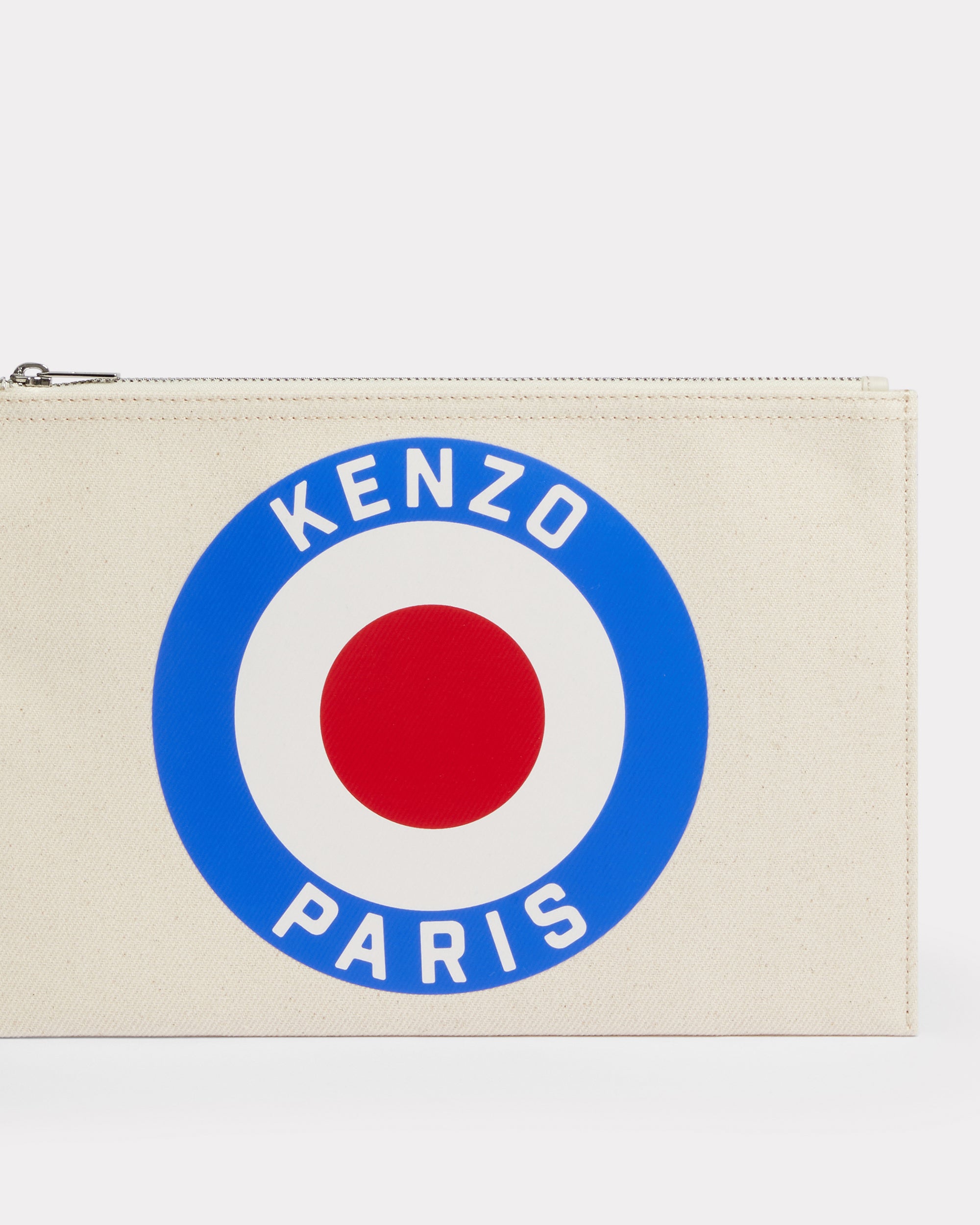 Grande pochette 'Kenzo Target' - Ecru