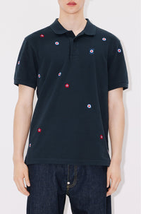 Polo brodé "Kenzo Target" - Midnight Blue