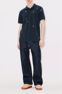 Polo brodé "Kenzo Target" - Midnight Blue
