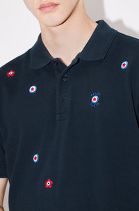 Polo brodé "Kenzo Target" - Midnight Blue