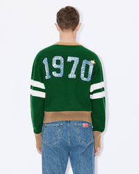 Pull brodé "Kenzo Party" en laine - Pine