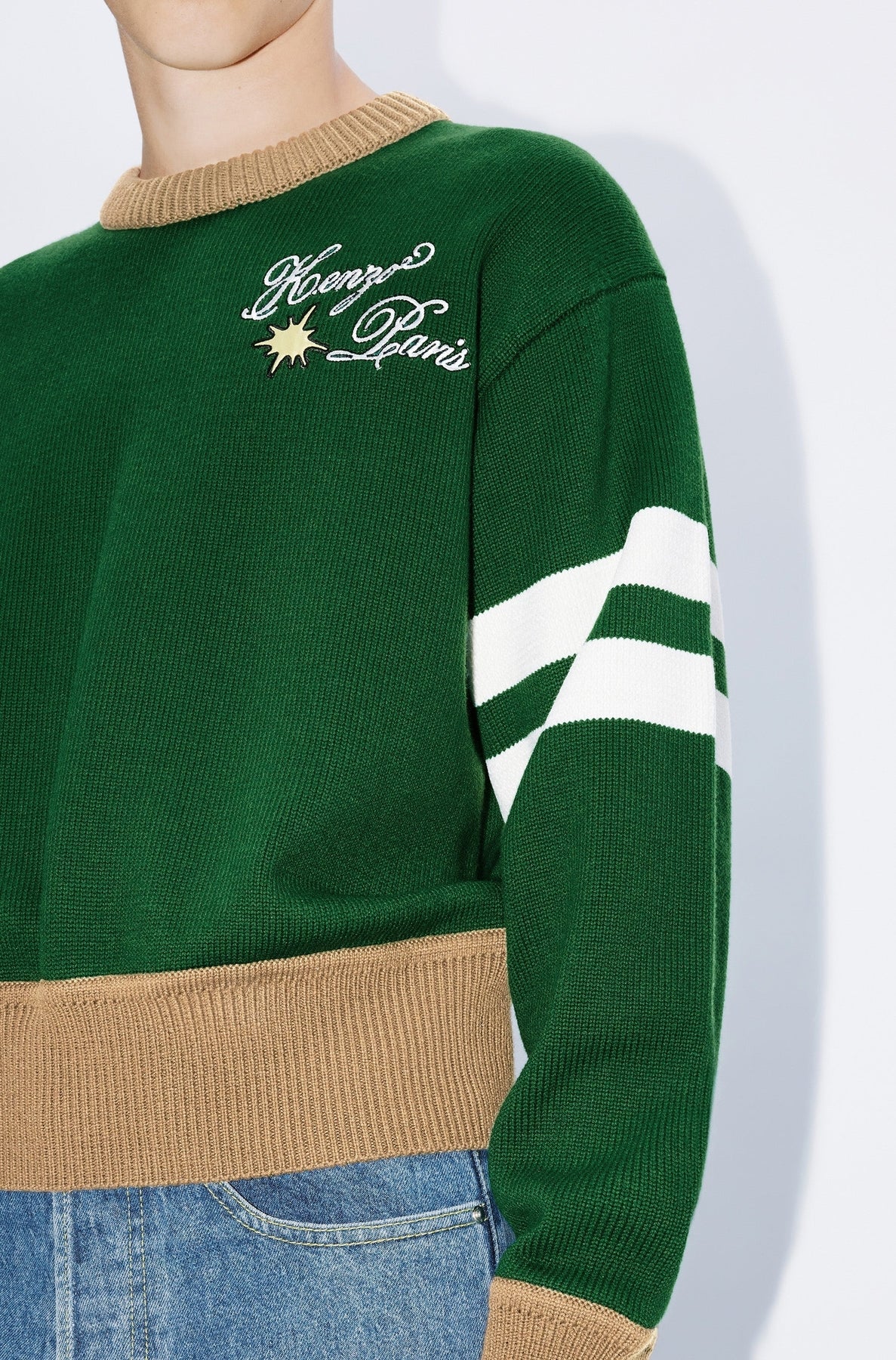 Pull brodé Kenzo Party en laine - Pine