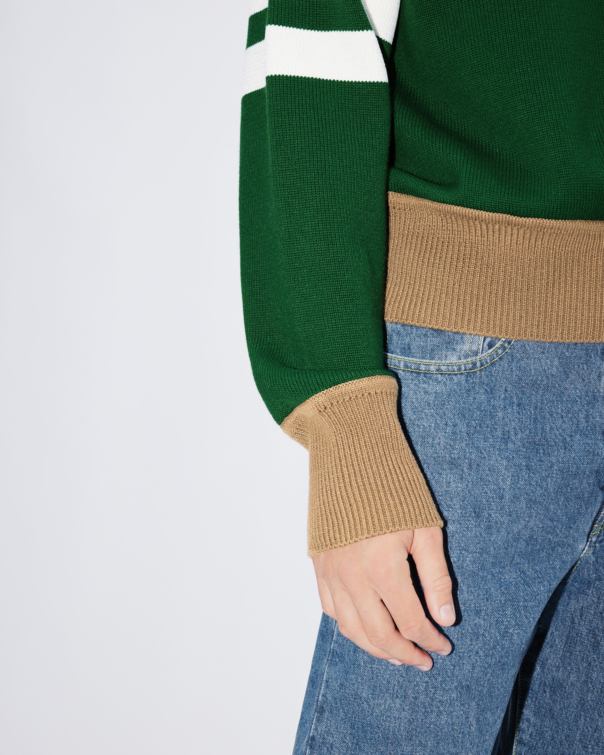 Pull brodé "Kenzo Party" en laine - Pine