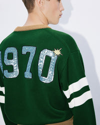 Pull brodé "Kenzo Party" en laine - Pine