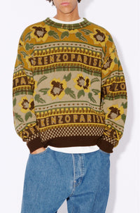 Fairisle wool jumper - Golden Yellow