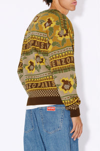 Fairisle wool jumper - Golden Yellow