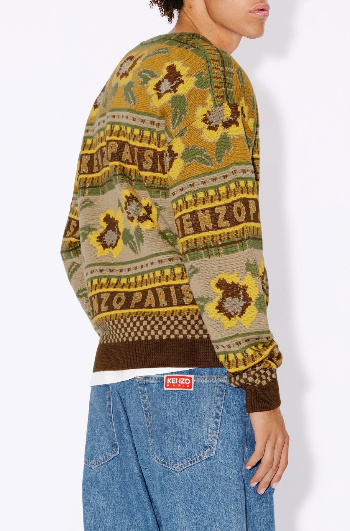 Fairisle wool jumper - Golden Yellow