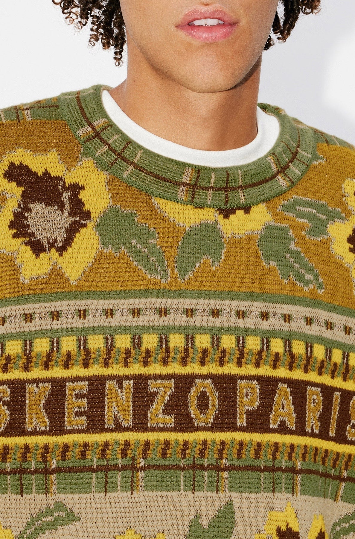 Fairisle wool jumper - Golden Yellow