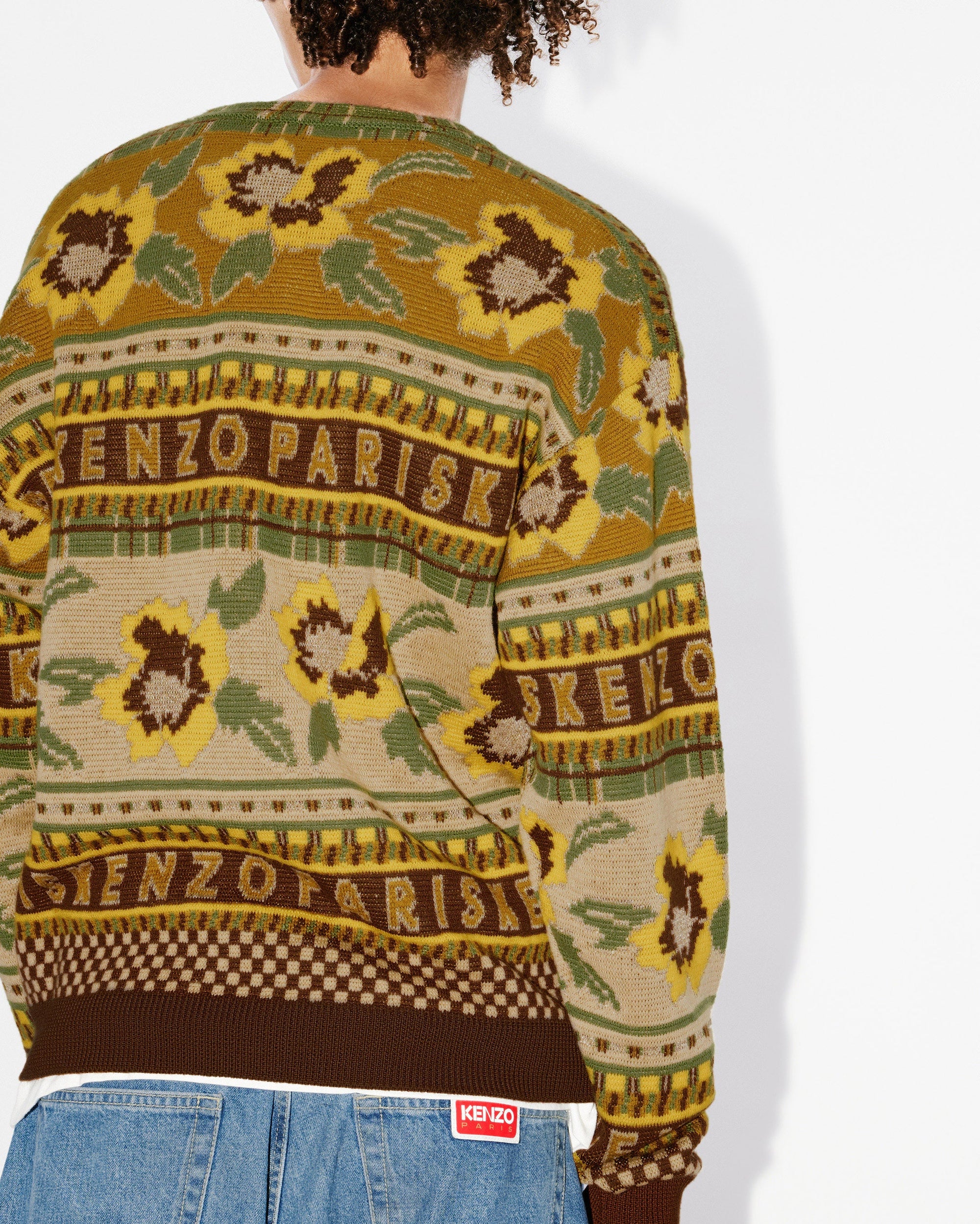 Fairisle wool jumper - Golden Yellow